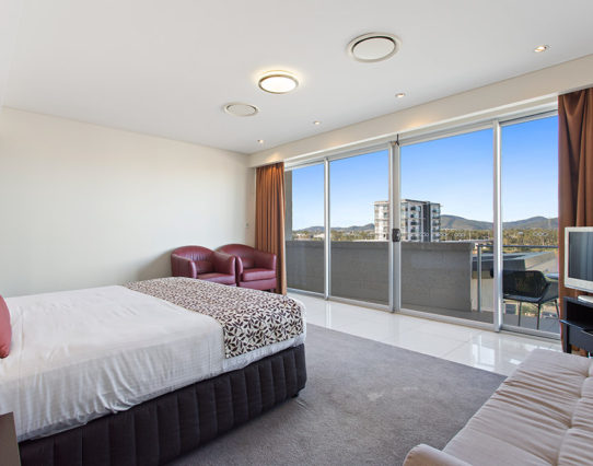 Bedroom in Executive Apartment - CBD Luxury Accommodation